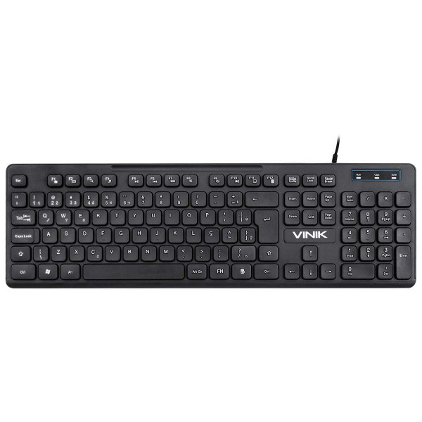 Teclado Usb Multimidia Slim Chocolate - Cabo 1.8m - Vinik - Tc100